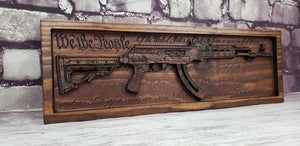 AK-47 With U.S. Constitution