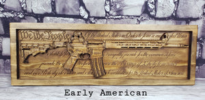 AR-15 Rifle With U.S. Constitution