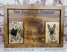 Load image into Gallery viewer, Customizable K-9 Plaque With Photos