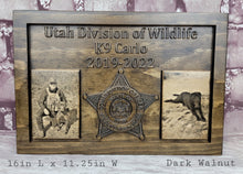 Load image into Gallery viewer, Customizable K-9 Plaque With Photos