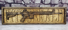 Load image into Gallery viewer, AR-15 Rifle With Name Behind It
