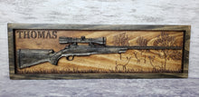 Load image into Gallery viewer, Hunting Rifle Deer Scene (Two Stain Colors)