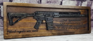 AR-10 Rifle With Second Amendment