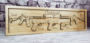 Customizable Family Gun Sign