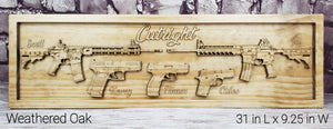 Customizable Family Gun Sign