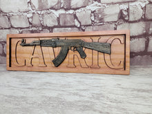 Load image into Gallery viewer, Classic AK-47 Gun With Name Background