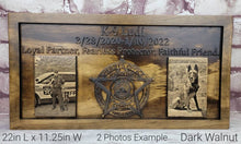 Load image into Gallery viewer, Customizable K9 And Handler Police Officer Law Enforcement Memorial Plaque With Photos