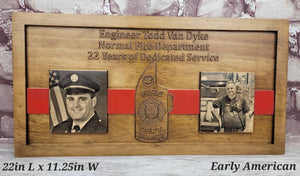 Customizable Firefighter Of The Year Plaque Fire Department Retirement Plaque