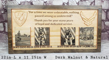 Load image into Gallery viewer, Customizable K9 And Handler Police Officer Law Enforcement Memorial Plaque With Photos