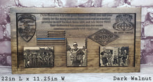 Load image into Gallery viewer, Customizable Law Enforcement Retirement Plaque With Painted Flag Or Line