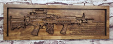 Load image into Gallery viewer, M249 SAW Light Machine Gun Custom Name Sign