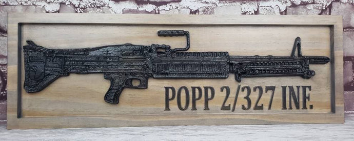 Customizable Machine Gun Name Sign