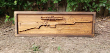 Load image into Gallery viewer, Hunting Rifle With Bear And Mountain Scene