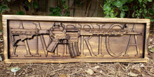 Load image into Gallery viewer, AR-15 Rifle With The Word America