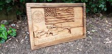 Load image into Gallery viewer, Customizable American Flag With Sniper Rifle