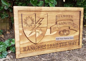 Metal Ranger Sign Customizable Army Rangers Sign – Carved Gun Creations