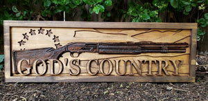 Betsy Ross Flag With Shotgun And God's Country