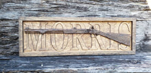 Load image into Gallery viewer, Flintlock Rifle Name Sign