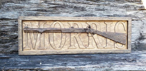 Flintlock Rifle Name Sign