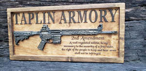 Customizable AR-15 Rifle With Second Amendment & Custom Wording