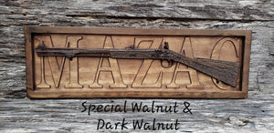 Flintlock Rifle Name Sign