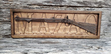 Load image into Gallery viewer, Flintlock Rifle Name Sign