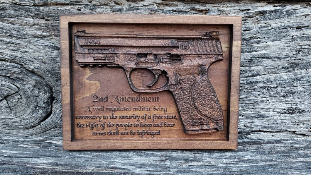 Handgun With Second Amendment