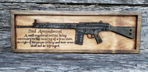 Customizable AR-15 Rifle With Second Amendment