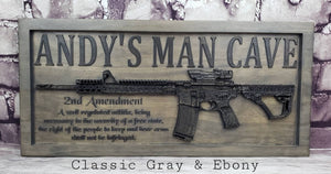 Customizable AR-15 Rifle With Second Amendment