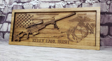 Load image into Gallery viewer, Customizable Sniper Rifle With American Flag &amp; Custom Wording &amp; Logo
